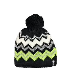 BEANIE OSLO MAN PRINT BLACK GREEN